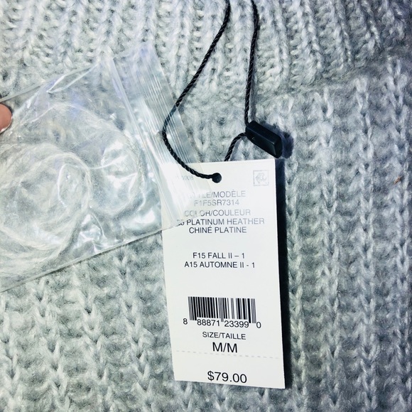 Lord&taylor gray soft warm sweater NWT M - Picture 4 of 4